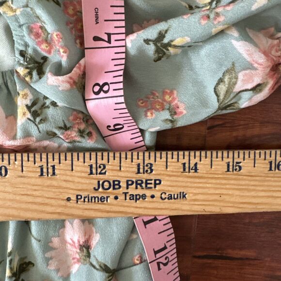 Womens Small Floral Milkmaid Dress Cottagecore Boho Coquette Soft Girl Style - Picture 15 of 16